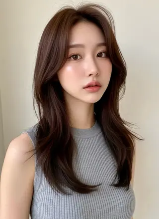 セミロング 渋谷/ハッシュ レイヤーカット/会田のヘアスタイル