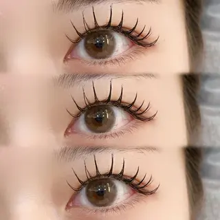 マツエク・マツパ 岡本葵子カットモデル ┊束感マツエクのマツエク・マツパデザイン