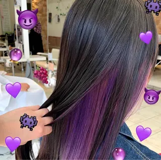 セミロング カラー 【髪質改善特化】 艶髪/透明感カラーのヘアスタイル