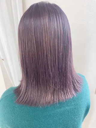 ミディアム カラー ケアブリーチ /髪質 改善/古橋圭史郎のヘアスタイル