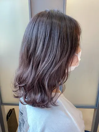 セミロング カラー SALOWIN神戸三宮East店所属・【透明感、艶髪】西村 有司のヘアスタイル