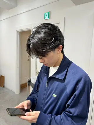 パーマ メンズ シャドウパーマ/ 波巻パーマYu-Kiのヘアスタイル