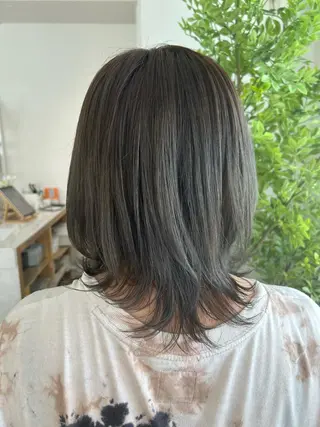 ミディアム カラー 💙まこと💙艶 カラー(Rico)のヘアスタイル