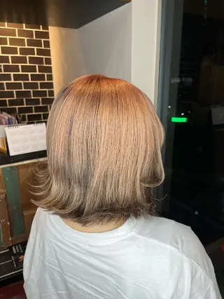 ショート カラー 🌙透明感カラー／ 丁寧施術｜松本のヘアスタイル