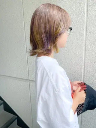 ショート カラー カラーパティシエ facce🌼ikoのヘアスタイル