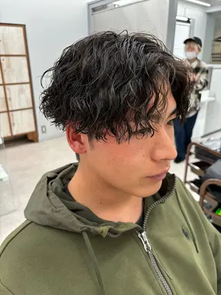 パーマ メンズ 🍐シャドウパーマ メンズ特化/守岡🍐のヘアスタイル