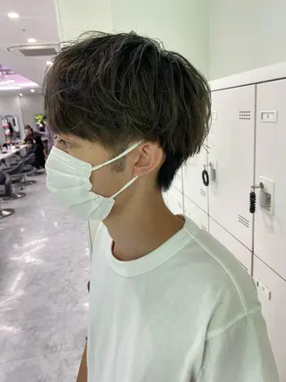 ショート カラー メンズ 韓国カット/ パーマ/KOTAのヘアスタイル