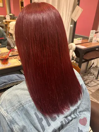ロング カラー 上野 茜のヘアスタイル