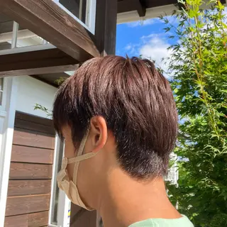 カラー ガレリアエレガンテ緑 杉浦のヘアスタイル