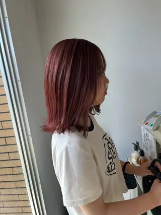 ミディアム カラー JUNTA 梅田茶屋町のヘアスタイル