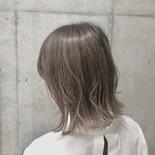 ミディアム 透明感カラー❄️要 半個室×マンツーマンのヘアスタイル