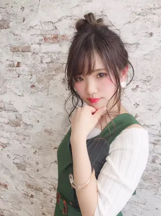 ミディアム ヘアアレンジ 當間 大知のヘアスタイル