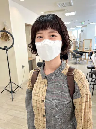 ショート パーマ 初めてのショート お任せください✂️のヘアスタイル