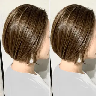 ショート カラー 岡崎勇人/レイヤー/ 韓国/ケラチンTRのヘアスタイル