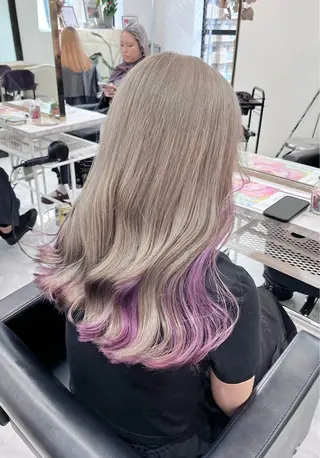 ロング カラー 𝐠𝐢𝐫𝐥𝐲 𝐦𝐨𝐝𝐞🖤のヘアスタイル