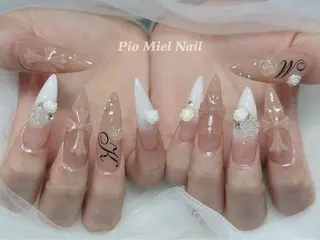 ネイル HANA 長さだしのネイルデザイン