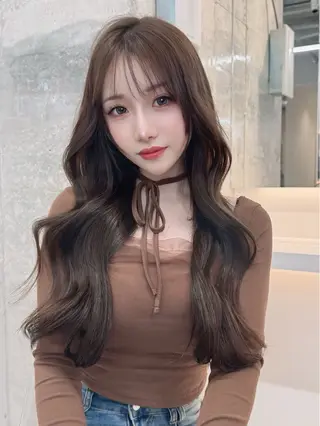 ロング カラー Lond mare レイヤーカット/韓国のヘアスタイル