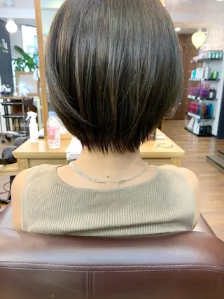 ショート 縮毛矯正/ショート/ レイヤー/畑中正敏のヘアスタイル