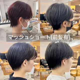 ショート ショートヘア、ボブ こやさん　コヤマのヘアスタイル