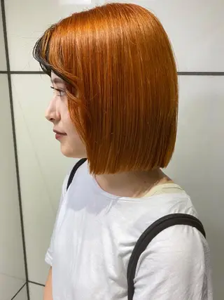 ミディアム カラー 🧡色落ちまで2度綺 麗なカラー🧡ヨシキのヘアスタイル