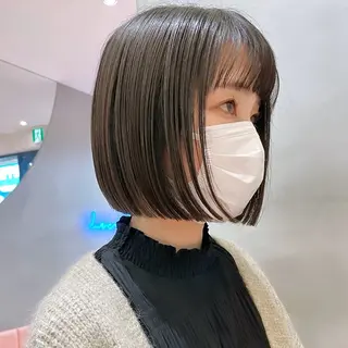 ショート Misaki /ボブ/縮毛矯正のヘアスタイル