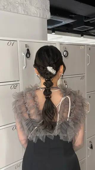 セミロング セット/着付け/上野 /カラー/🦋シオリのヘアスタイル