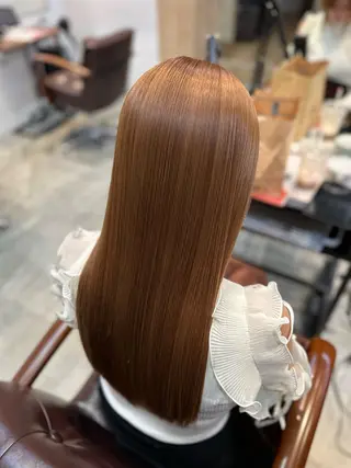 ロング 縮毛矯正/髪質改善 古賀歩のヘアスタイル