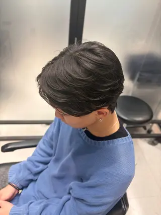 パーマ メンズ 曲がる縮毛矯正/ メンズパーマ森隆之介のヘアスタイル