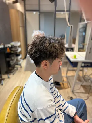 パーマ メンズ メンズカット/センタ ーパート /マミヤのヘアスタイル