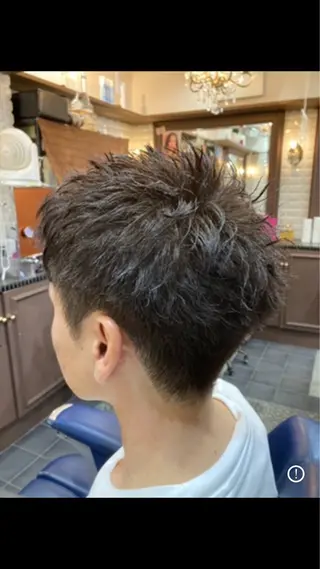 パーマ メンズ ルピナス中田店長 山口大地のヘアスタイル