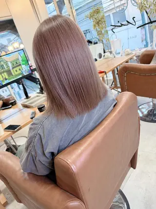 ミディアム 髪質改善カラー特化 ルイス奈良のヘアスタイル