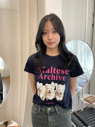 セミロング レイヤーカット🎀 kanaのヘアスタイル