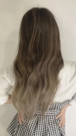 ロング カラー 京都大人女性ショート 徒歩1分/秋山のヘアスタイル