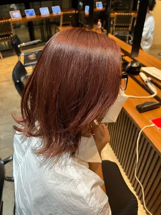 ミディアム カラー 韓国レイヤー🇰🇷 韓国研修◎渋谷カイトのヘアスタイル