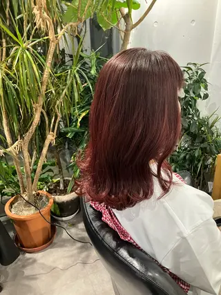 セミロング メンズパーマ shell 宮下のヘアスタイル