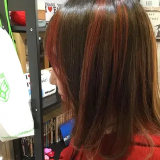 ミディアム カラー embrace エンブレイスのヘアスタイル