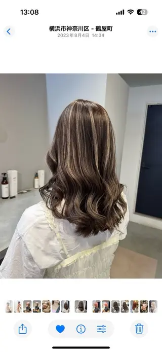 ミディアム カラー 💖ハイライト/ハイ トーン💖MIKIのヘアスタイル