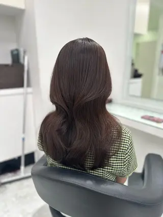 セミロング カラー ❄最強かわいいカラー ❄️MINA❄️のヘアスタイル