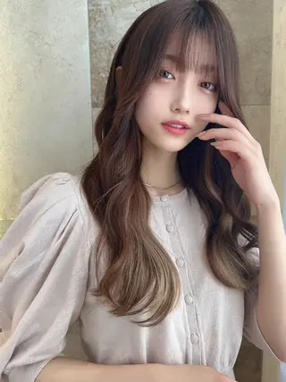 ロング 似合わせカラーの神 ダブルカラー/森栄範のヘアスタイル