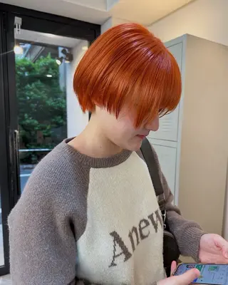 ショート カラー ウルフカットモデル 🧃Shionのヘアスタイル