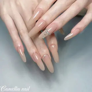 ネイル Camellia デザイン長さだしのネイルデザイン