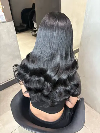 ロング カラー 大阪 梅田/ ハイトーン/エクステのヘアスタイル