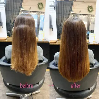 ロング 縮毛矯正&髪質改善 MAILHAIRのヘアスタイル
