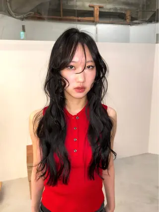 ロング カラー the　hinc所属・ひな🐥 ボブ/ハイトーン🫧のヘアスタイル