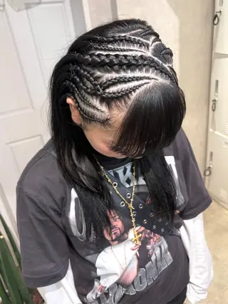 ヘアアレンジ スミレ /メンズ /コーンロウのヘアスタイル