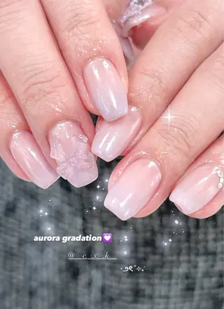 ネイル 🎀チーク/ちゅるん 🫧chisa🎀のネイルデザイン