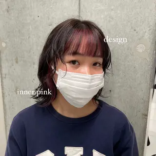 ミディアム カラー ハイトーン/ボブ /HBL/AYUNAのヘアスタイル