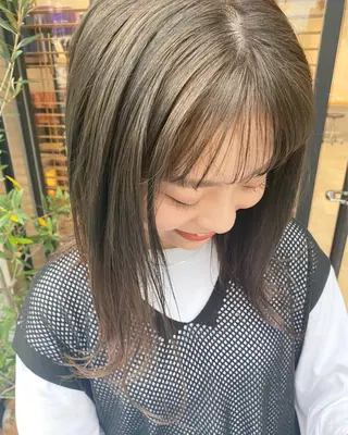 ミディアム カラー ヘアアレンジ パーマ指名No1 /namiのヘアスタイル