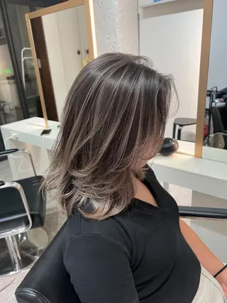 ミディアム カラー ヘアアレンジ ✨韓国/外国人風✨ 江原巧のヘアスタイル