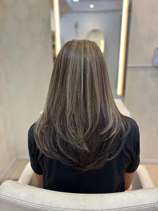 セミロング はらだ すずのヘアスタイル